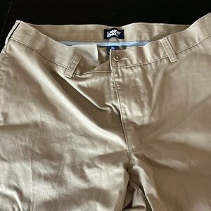 Lands end flat front khakis